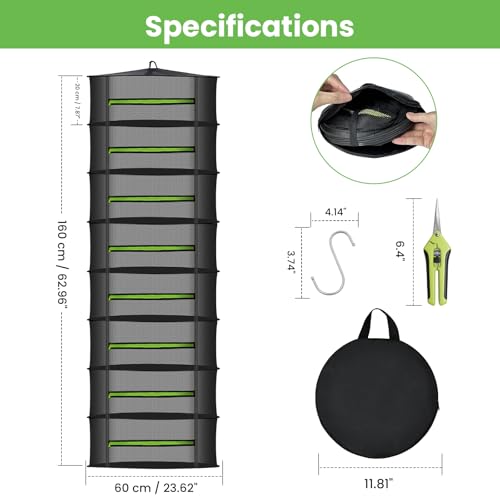8‑Layer Herb Drying Rack Hanging