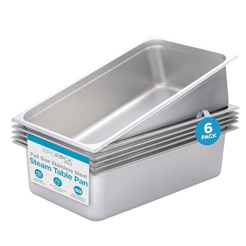 Stainless Steel Steam Table Pan (6 Count)
