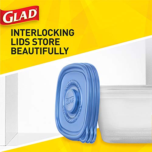 GladWare Entree Food Storage Containers with Lids (Square / 5 Count (Pack of 6))