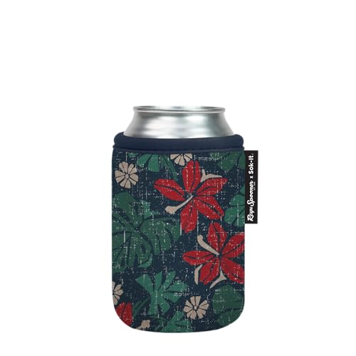 CanSok Sleeve for Beer & Soda Insulated Neoprene Cover (Reyn Spooner Pahala / 12oz Can Sleeve)