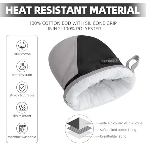 Mini Oven Mitts (Black)