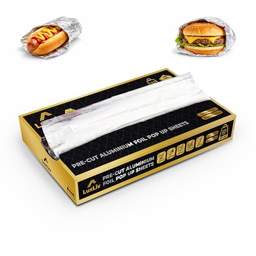 Pre Cut Aluminum Foil Sheets 200 Count