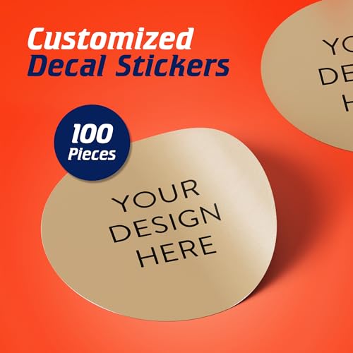 Custom Vinyl Stickers Your Image (100 Count)