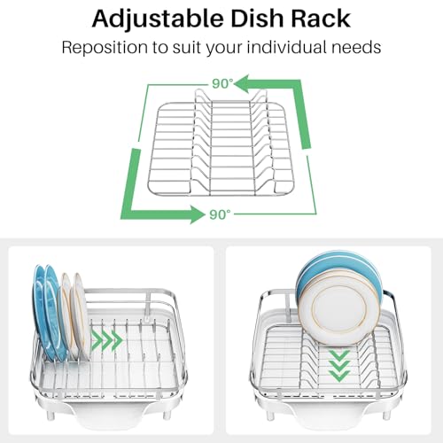 Expandable Dish Drying Rack for Kitchen Counter