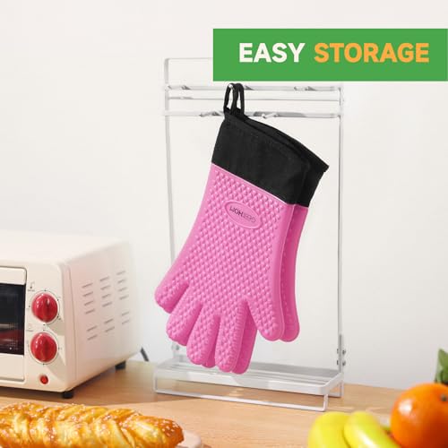BBQ Gloves Heat Resistant Oven Mitts (2 Count)
