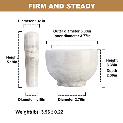Marble Mortar and Pestle Set