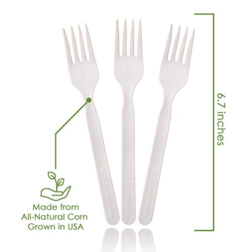 100% Compostable Forks