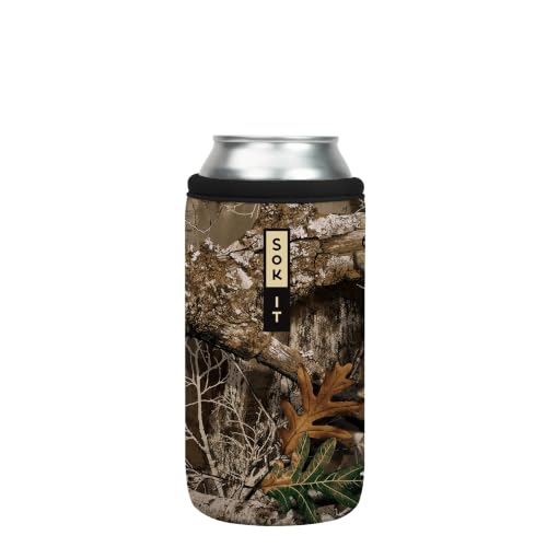 CanSok Sleeve for Beer & Soda Insulated Neoprene Cover (RealTree Edge Camouflage / 16oz Can Sleeve)