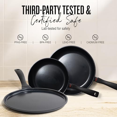 Energy Ceramic Nonstick Frying Pan & Crepe Pan Set