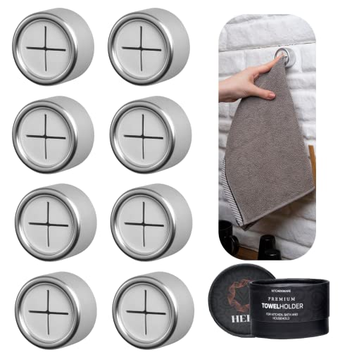 Dish Towel Hook (8 Pack / Deep Grey)