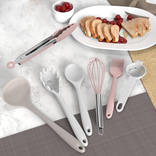 Silicone Cooking Utensils Set (Multicolor)