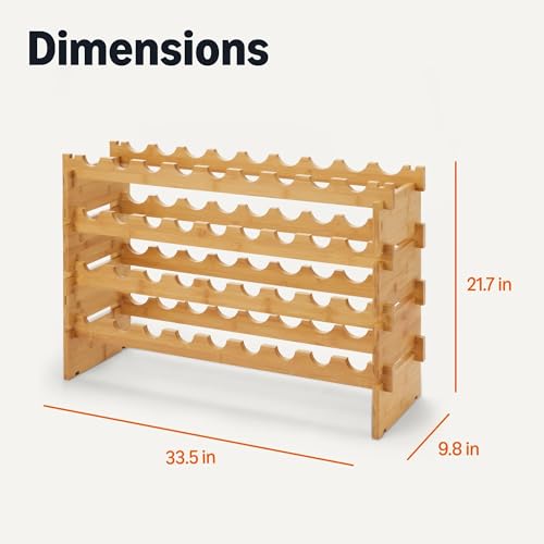 Stackable Bamboo Wine Rack
