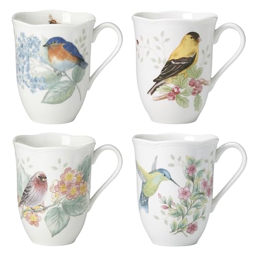 Butterfly Meadow Flutter Porcelain Mug Set for 4 (Mugs, Set of 4)