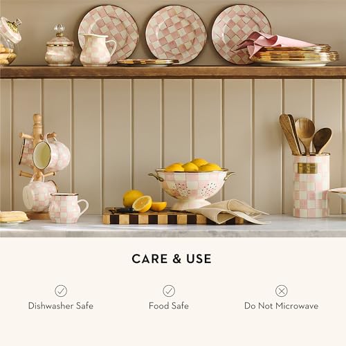 Enamel Colander (Large / Rosy Check)