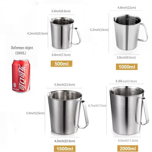 48Oz 6Cup Stainless Steel Pitcher (1500ML)