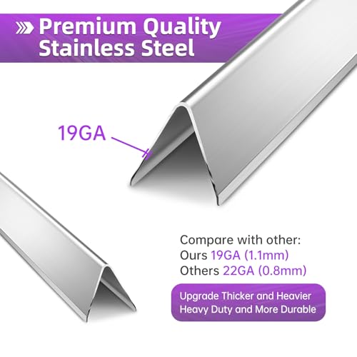 19.5" Stainless Steel 7524 Grill Grates 7620 Flavorizer Bars for Weber Genesis E330 Grill Parts with 7622 Heat Deflector 62752 Burner Tubes for Weber Genesis E310 S310 S330 EP310 300 Series (2+5+2+3 Genesis 300)