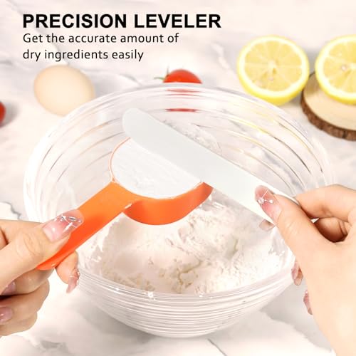 Stackable 10 Piece Measuring Cups and Spoons Set with Lids (10 Count)