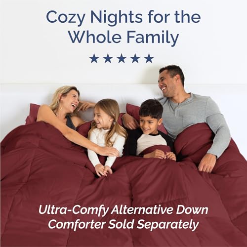 Split King Size 5 Piece Sheet Set (25 - Burgundy / Split King Size)