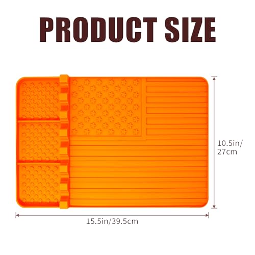 2 PCS Silicone Grill Mat Compatible with Blackstone (orange2pcs)