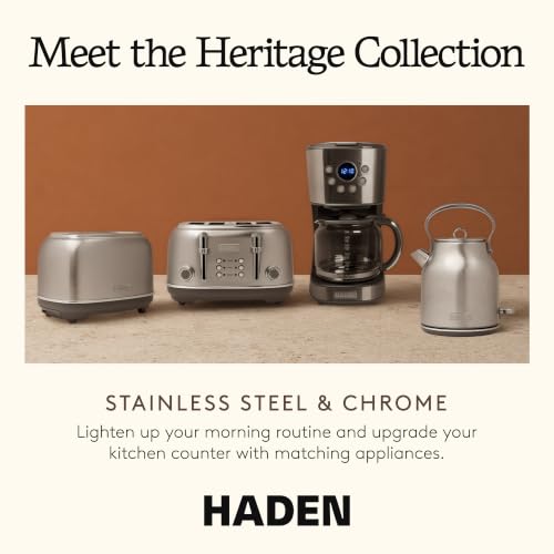 Heritage 1.7 Liter Cordless Electric Kettle (Steel & Chrome)
