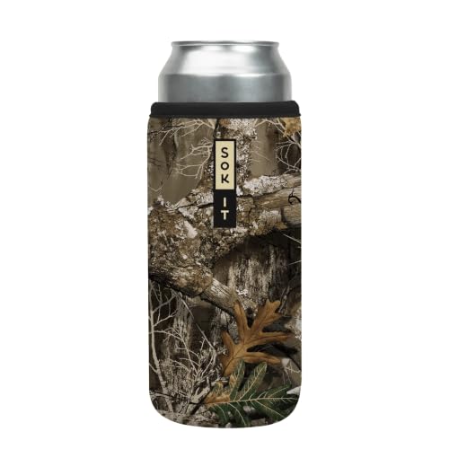 CanSok Sleeve for Beer & Soda Insulated Neoprene Cover (RealTree Edge Camouflage / 25oz Can Sleeve)