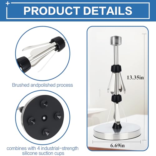 Stainless Steel Silver Paper Towel Holder Designed for Easy One