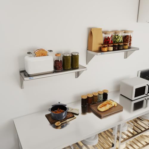 HARDURA 2 Pack Stainless Steel Shelf 12" X 36" (12" x 36"-2 PACKS)