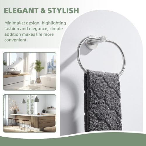 Oval Towel Ring Brushed Nickel (Oval - Brushed Nickel)