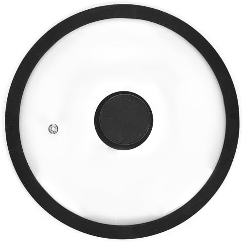 HR Technology Tempered Glass Cookware Lid (8.5" / Black)