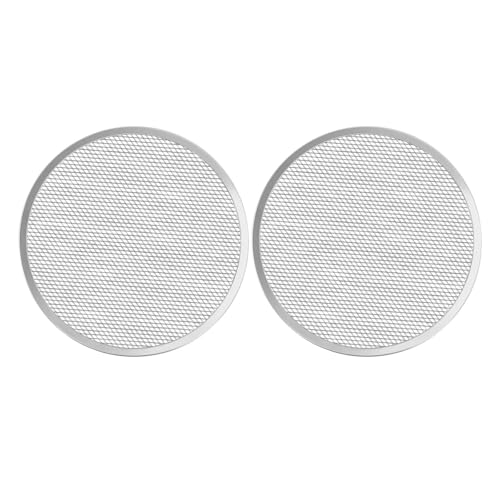 Pizza Screen 10 Inch 2 Pack Aluminum Pizza Pan Restaurant (10 inch Pizza Screen)