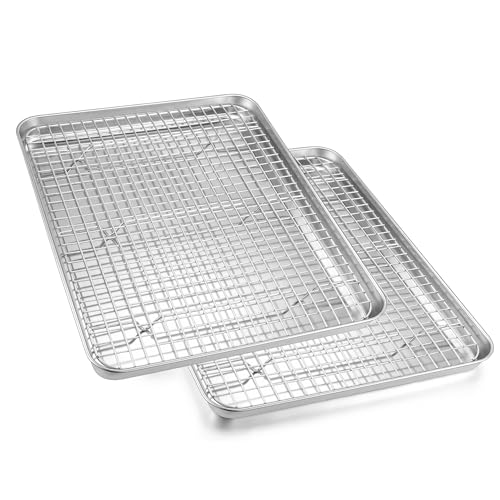 Baking Half Sheet with Rack Set (18*13 Inch)