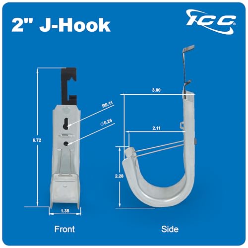 Batwing J Hook 2” with Retainer Clip (25 Count)