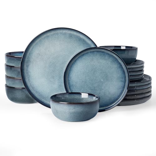 Milkyway 18 Piece Stoneware Dinnerware Set (Dusty Blue / Service for 6 (Standard Dinner Set))
