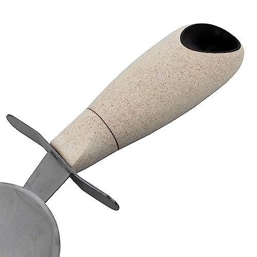 Cream Stainless Steel Wheat Straw Pizza Cutter Kitchen Utensil Home Goods