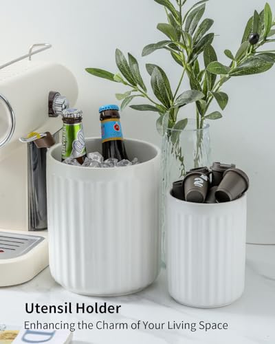 Utensil Holder Set of 2 (White / Set of 2)
