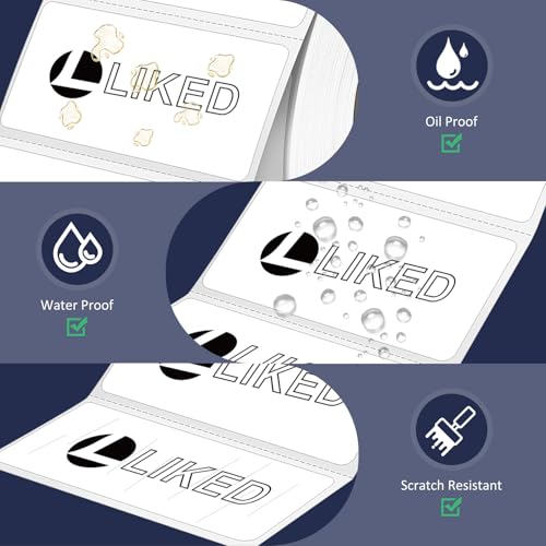 L Liked 1300 Direct Thermal Labels 2"x1" (2"x1"-1 Roll)