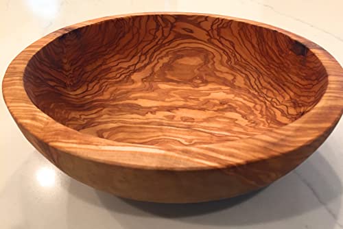 11" Artisan Olive Wood Serving Bowl (Extra Large 11 inch)