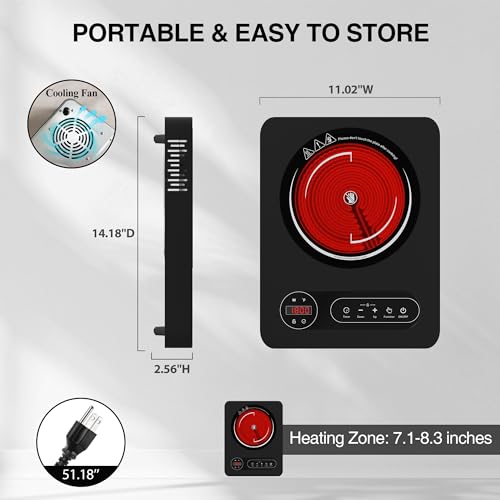 Single Burner Electric Cooktop 1800W (Single Electric Cooktop)
