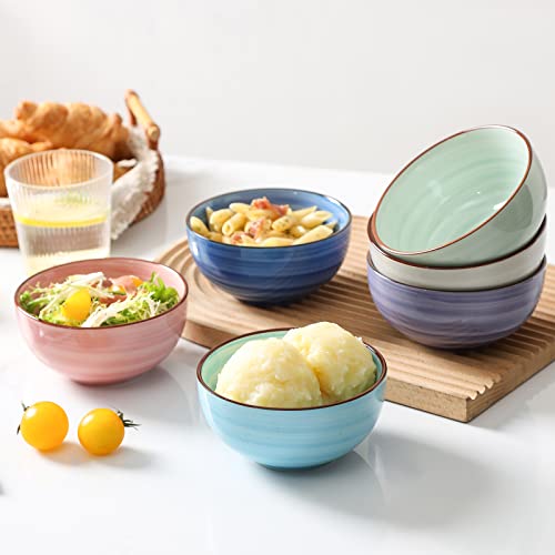 Ceramic 12 Oz Dessert Bowls Set (6 Count)