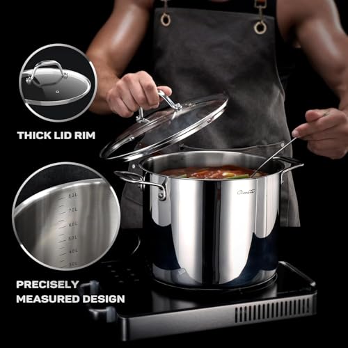 11 Piece Stainless Steel Pots and Pans Set Non Stick (Nonstick 11 PC)