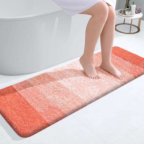 Bathroom Runner Rug 47x17 (47" X 17" / Coral)