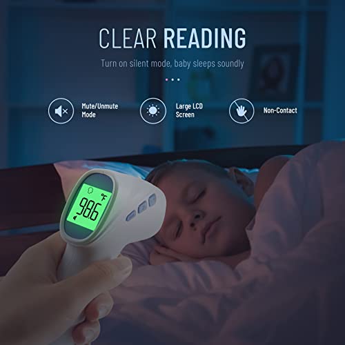 Forehead Thermometer for Adults and Kids (White)