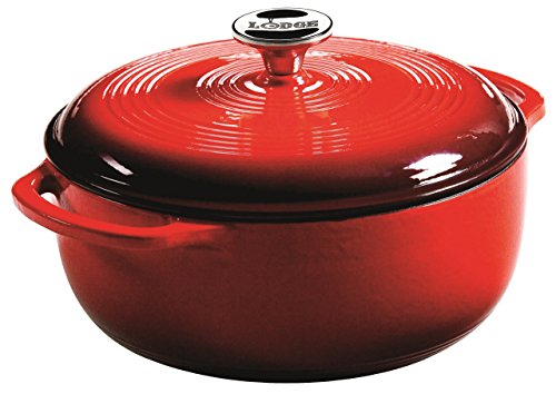Essential Enamel Cast Iron Dutch Oven (Island Spice Red)