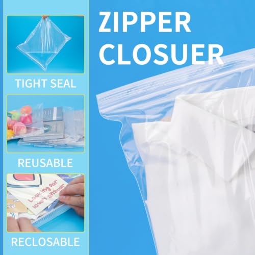 30 Count 13" x 15" Clear Plastic Shirt Bags