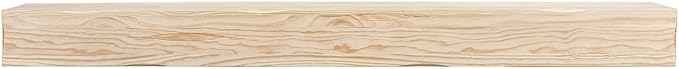 MANTELSDIRECT Breckenridge 72” Fireplace Mantel Shelf with Corbels – Rustic Floating Mantel Shelf for Over Fireplace – Unfinished - Wood Shelf for Wall – Pine Box Construction