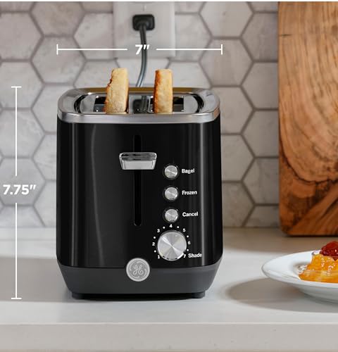 2 Slice Black Stainless Steel Toaster (2-Slice / Black)