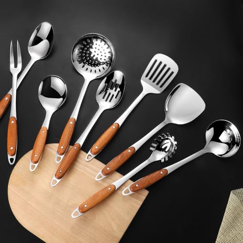 304 Stainless Steel Cooking Utensils Set (Silver)