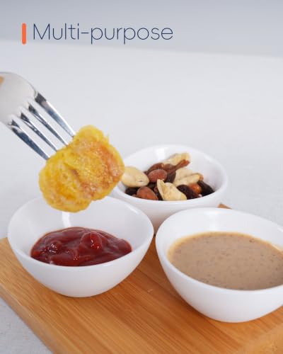 3 OZ White Dipping Bowl Set of 6 (Angel White / 3 OZ - Dipping Bowls)