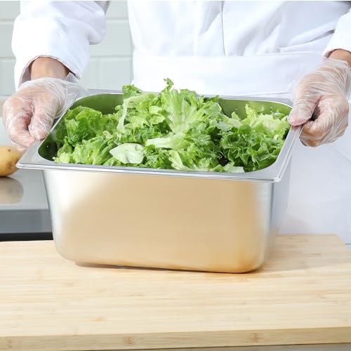 6 Pack Steam Table Pan Half Size 6 Inch Hotel Pan (6 Count)