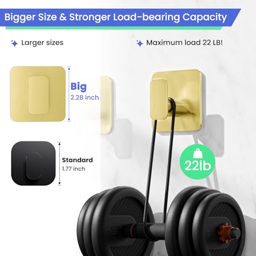 Gold Hooks for Hanging Heavy Duty (Gold-4)